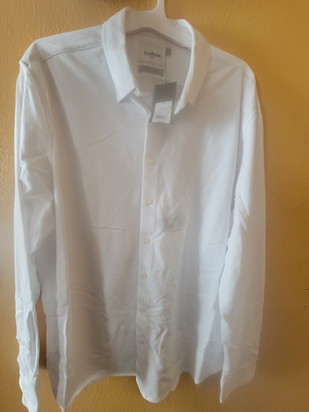 Goodfellow & Co White Long-Sleeve Dress Shirt